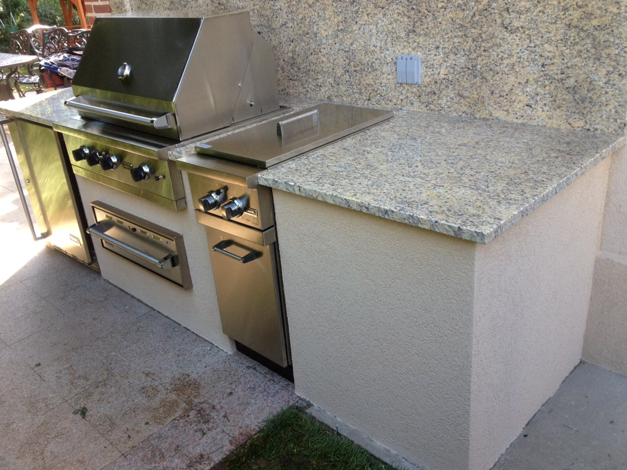 Stucco Outdoor Kitchen
 Summer Installations