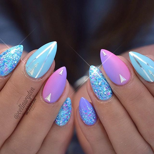 Summer Acrylic Nail Designs
 Wouldn t like them so pointy but cute