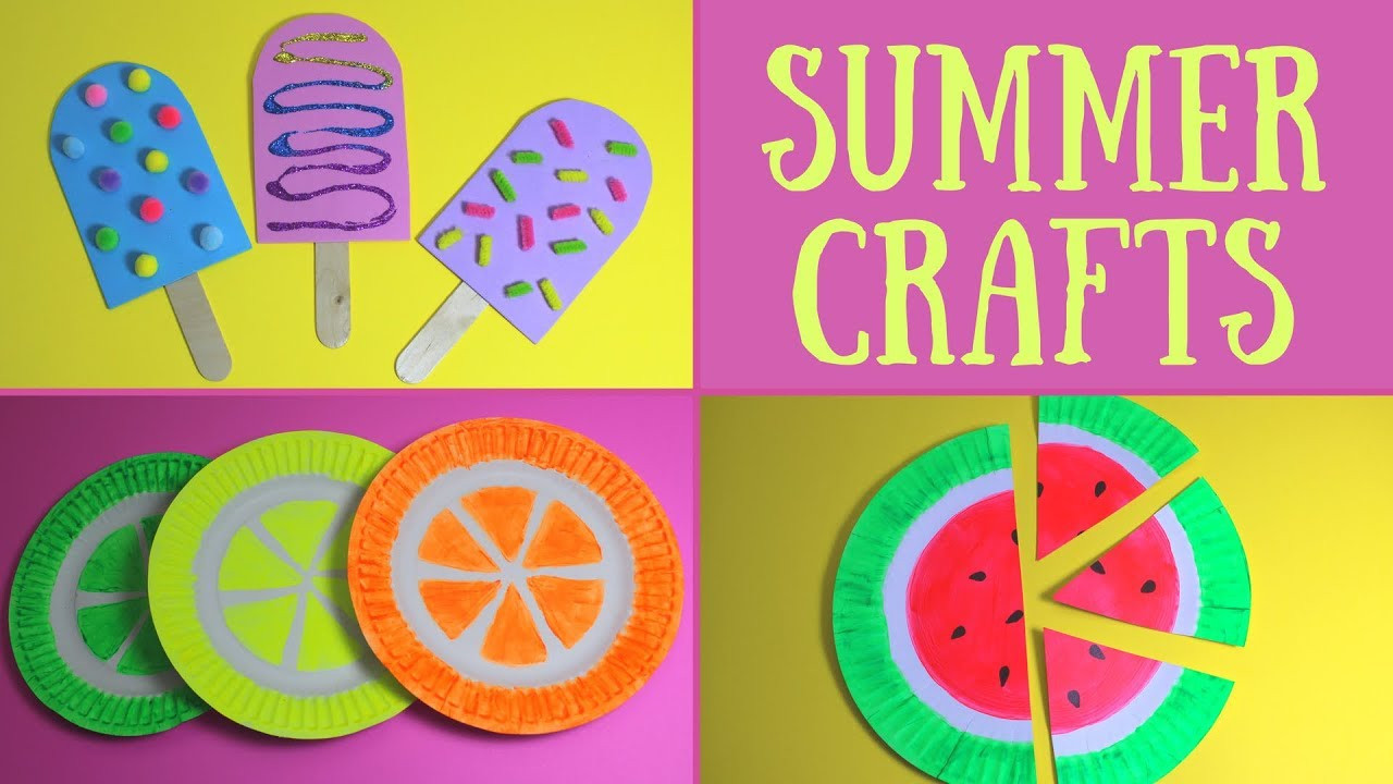 Summer Art And Craft Ideas For Kids
 Easy Summer Crafts for Kids