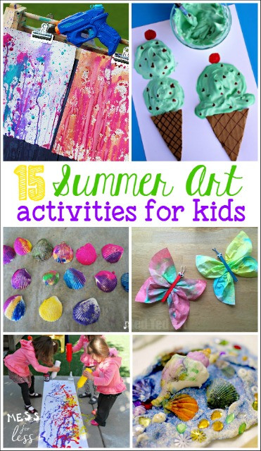 Summer Art And Craft Ideas For Kids
 20 Summer Activities for Preschoolers Mess for Less