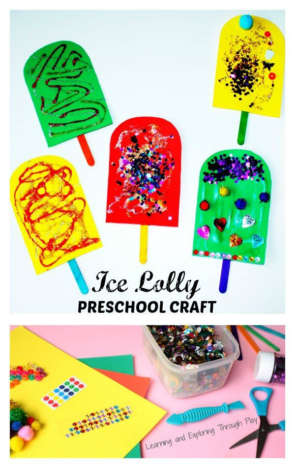 Summer Art Projects Preschool
 Ice Lolly Preschool Craft