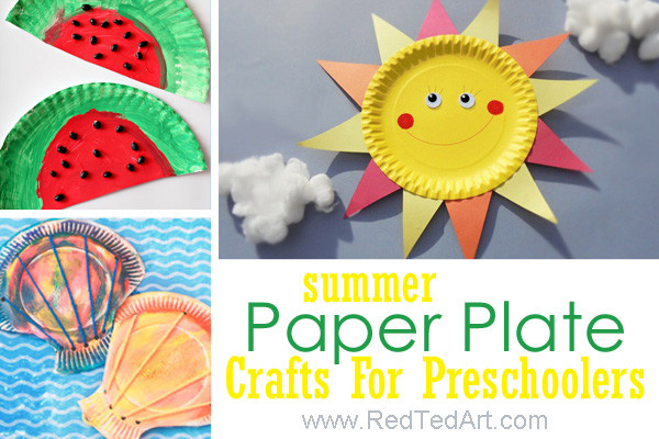 Summer Art Projects Preschool
 Summer Paper Plate Crafts For Preschoolers Red Ted Art s