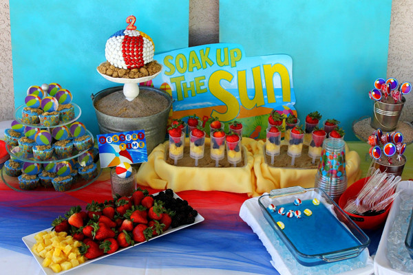 Summer Beach Party Food Ideas
 Kara s Party Ideas Beach Ball Birthday Party Supplies
