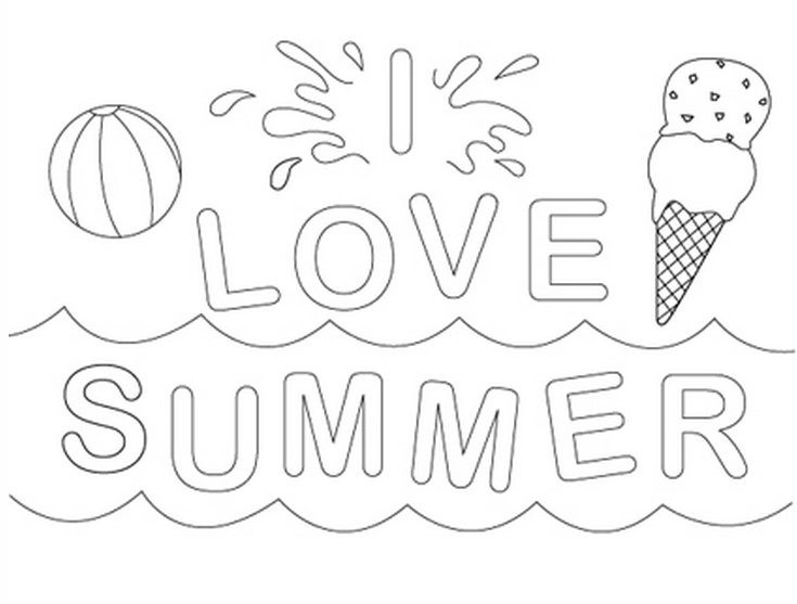 Summer Coloring Pages For Toddlers
 Summer Coloring Pages