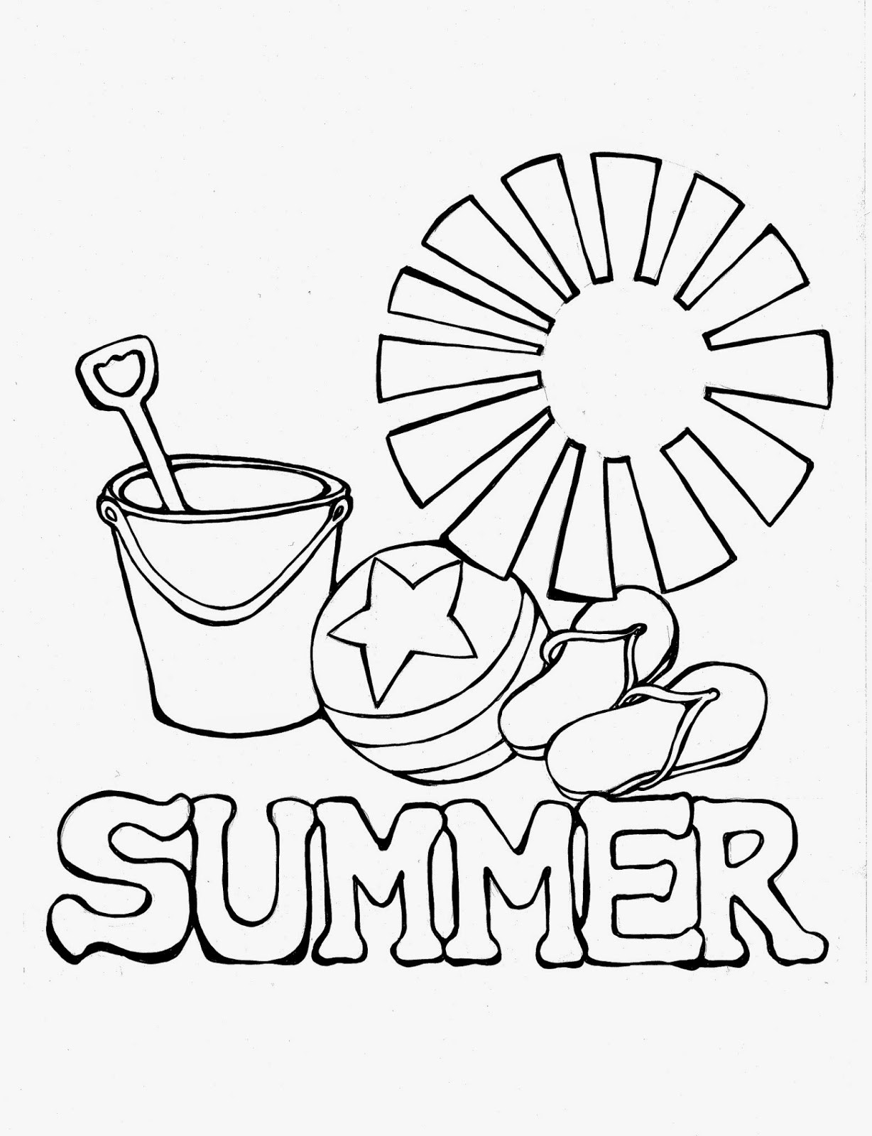 Summer Coloring Pages Free Printable
 