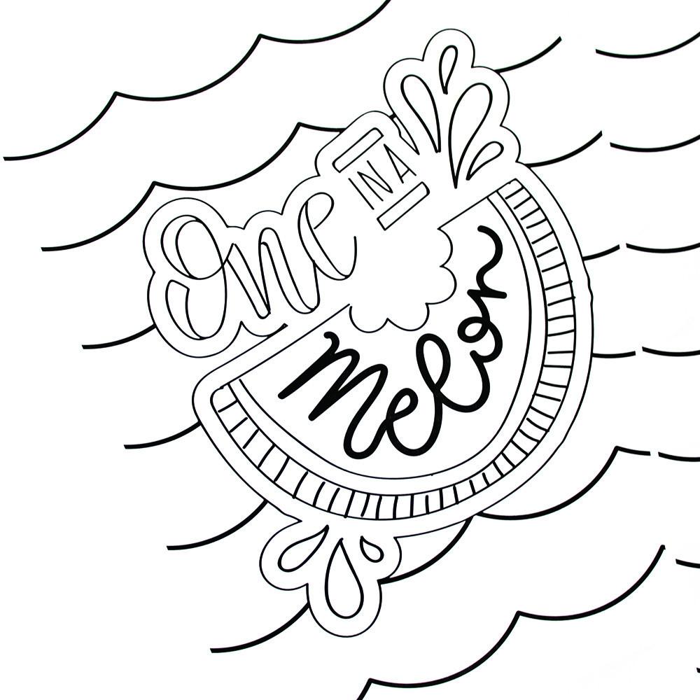 Summer Coloring Pages Free Printable
 Hand Lettered Summer Coloring Pages Printable Crush