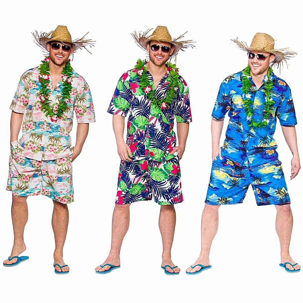 Summer Costume Party Ideas
 Adult HAWAIIAN Summer Party Guy Palm Tree Fancy Dress
