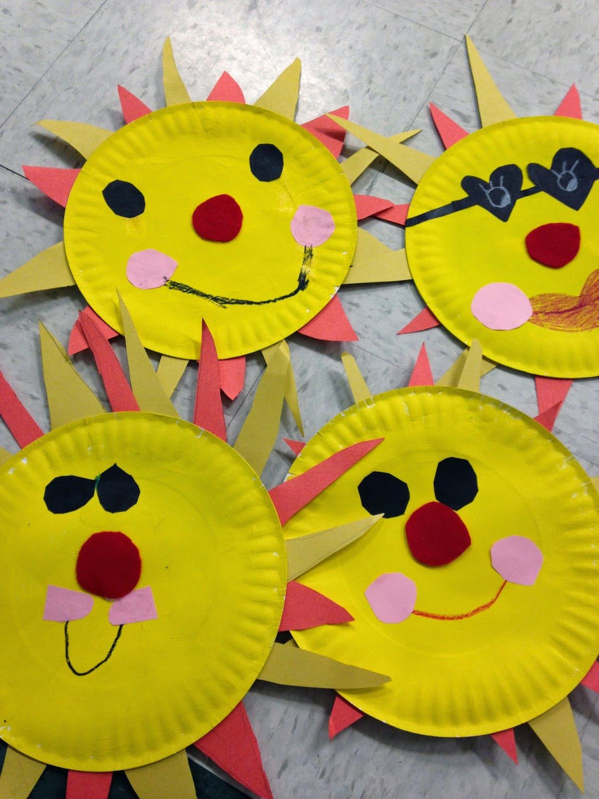 Summer Craft For Preschool
 Easy sun craft Great for End of Year