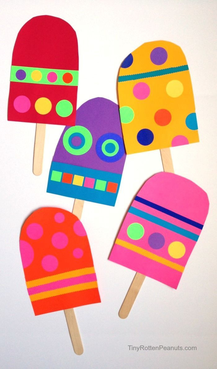 Summer Craft Ideas Preschool
 Eis am Stiel
