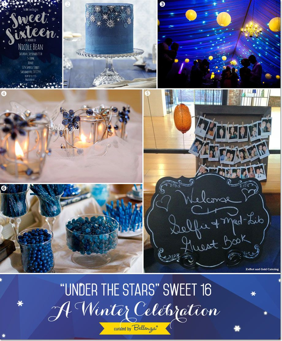 Summer In Winter Party Ideas
 Under the Stars Sweet 16 Winter Party Theme