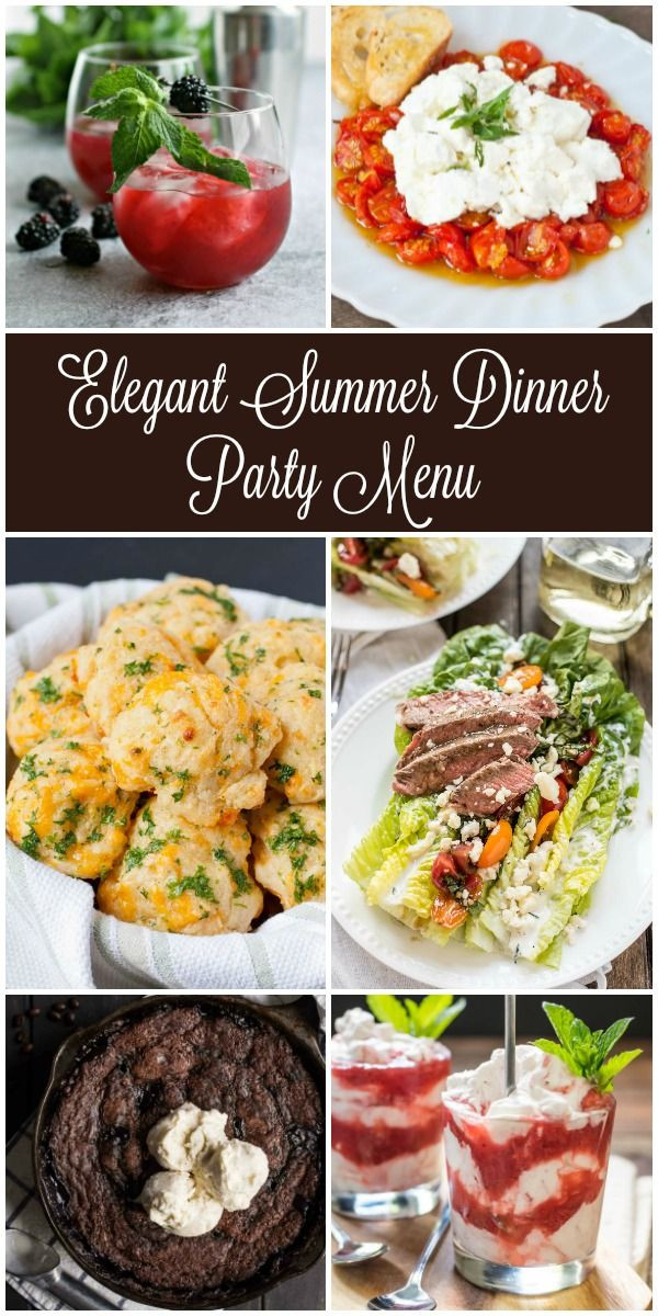 Summer Party Menu Ideas
 The 25 best Dinner party menu ideas on Pinterest