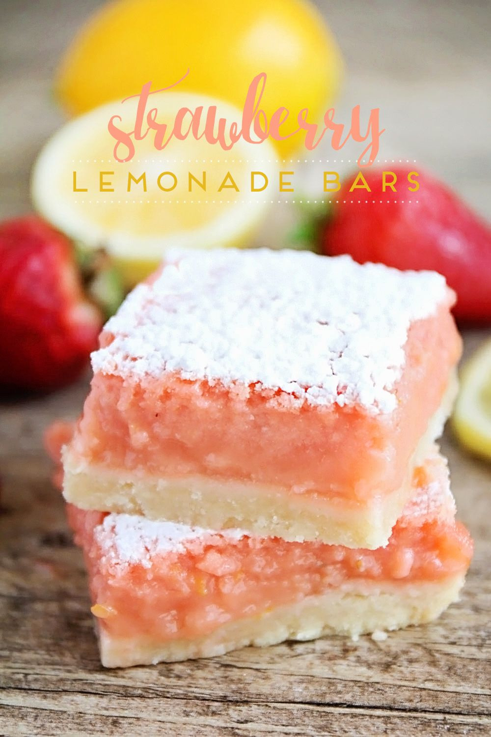 Summer Picnic Desserts
 Strawberry Lemonade Bars