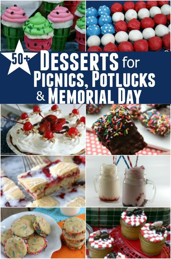 Summer Picnic Desserts
 50 Desserts for Picnics Potlucks & Memorial Day