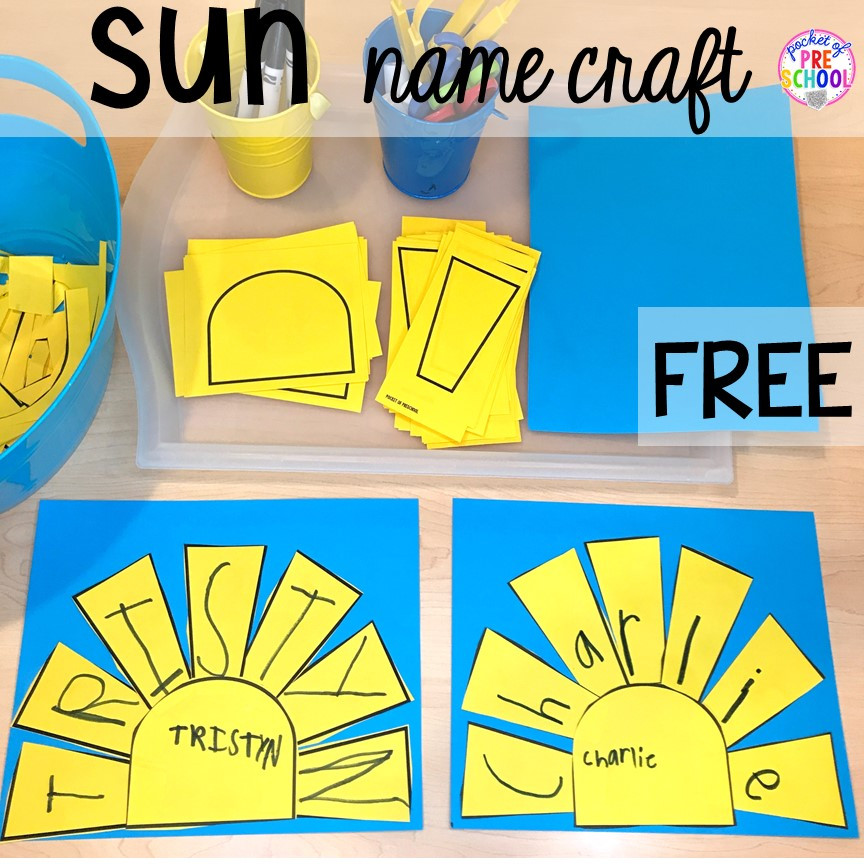 Sun Craft For Preschool
 Summer Activities & Centers for Little Learners Pocket