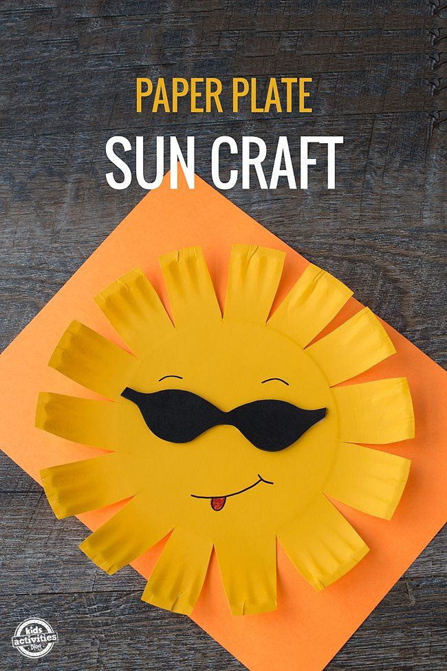 Sun Craft For Preschool
 Paper Plate Sun Craft Summer Fun
