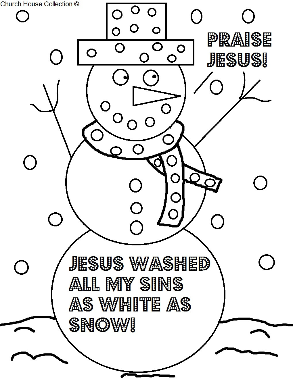 Sunday School Coloring Pages Kids
 Church House Collection Blog Christmas Coloring Page For