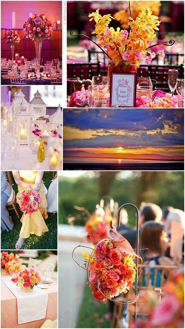 Sunset Wedding Colors
 Pin by Nikki Foulger on Some day