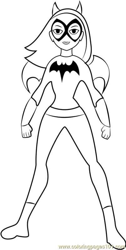 Super Hero Girls Coloring Pages
 Batgirl Coloring Page Free DC Super Hero Girls Coloring