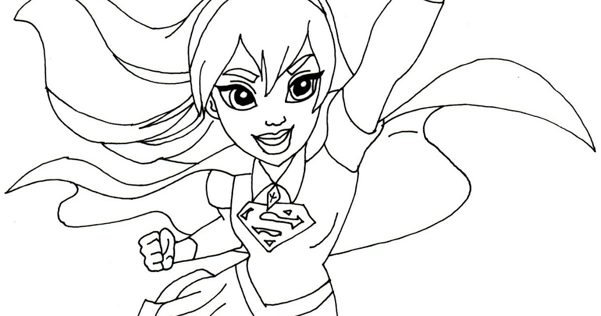 Super Hero Girls Coloring Pages
 Free Printable Super Hero High Coloring Pages Supergirl