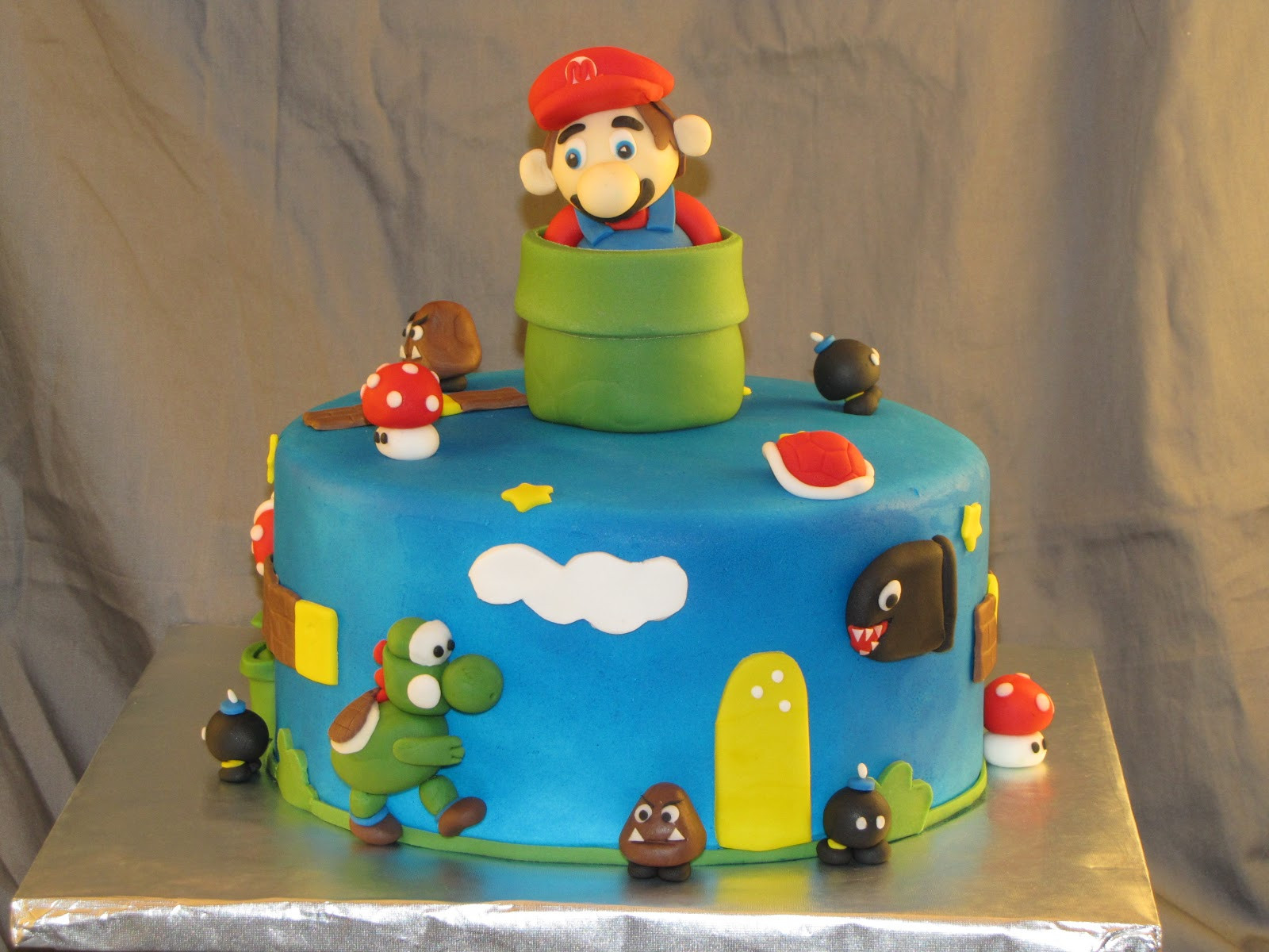 Super Mario Birthday Cake
 TJ Happy Cakes Super Mario
