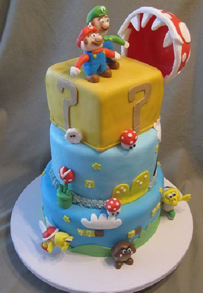 Super Mario Birthday Cake
 Amusing Pics super mario cakes