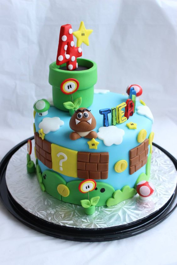 Super Mario Birthday Cake
 Southern Blue Celebrations SUPER MARIO CAKES