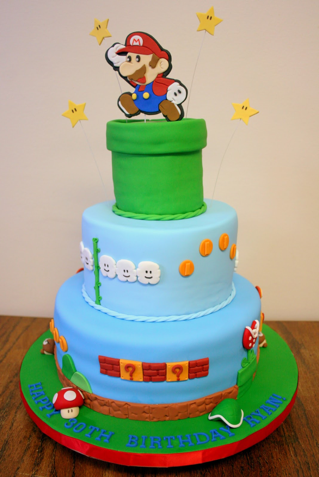 Super Mario Birthday Cake
 Stuff By Stace Super Mario Brothers Cake