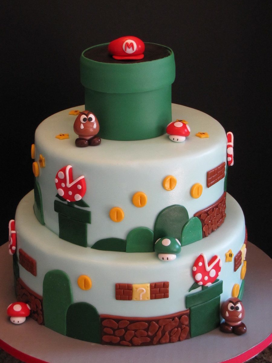 Super Mario Birthday Cake
 Super Mario Brothers Birthday Cake CakeCentral