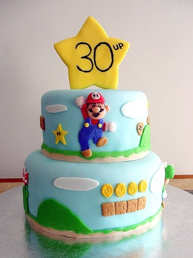 Super Mario Birthday Cake
 Super Mario Brothers Birthday Cake