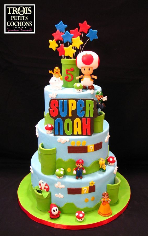 Super Mario Birthday Cake
 108 best Super Mario Cakes images on Pinterest