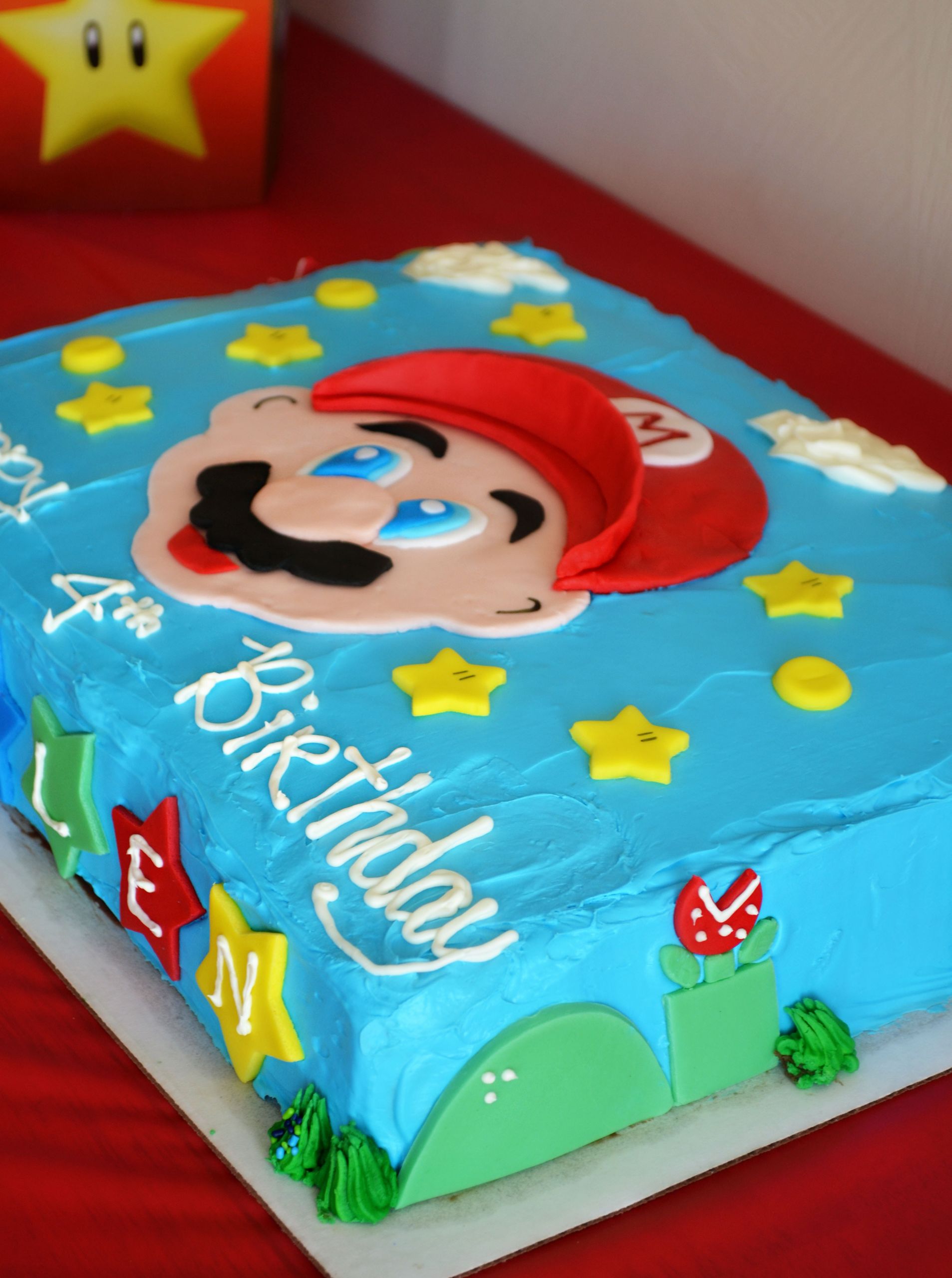 Super Mario Birthday Cake
 Super Mario Brothers party & Happy Birthday Kallen
