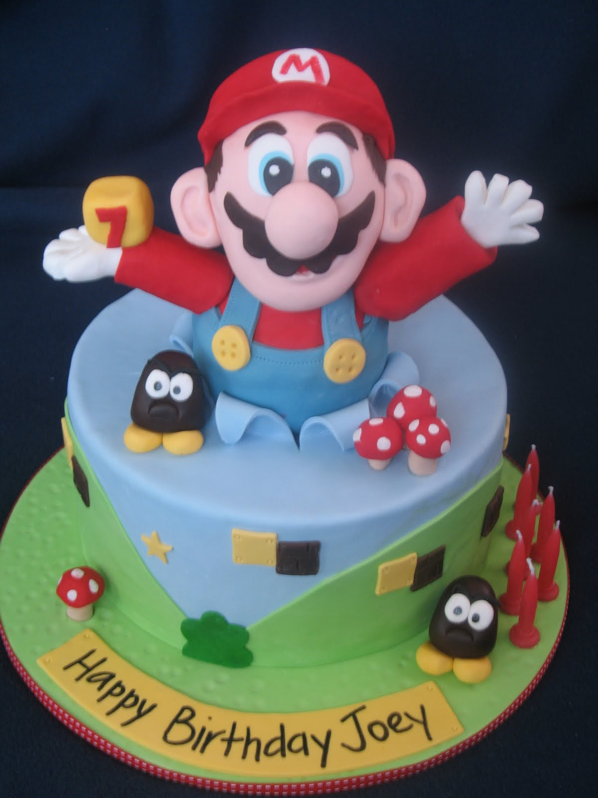 Super Mario Birthday Cake
 Blissfully Sweet Super Mario Birthday Cake