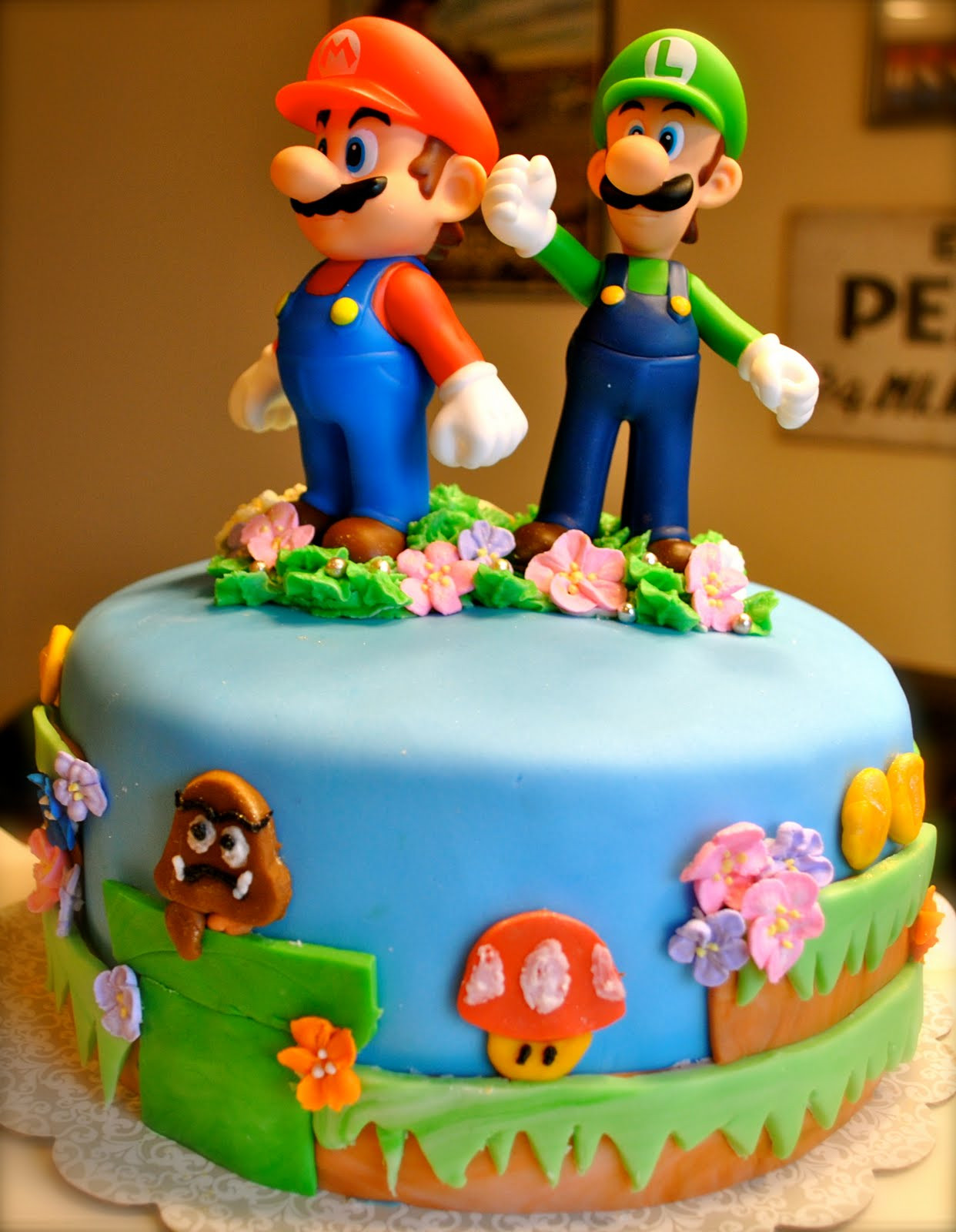 Super Mario Birthday Cake
 Sweet Gabby Super Mario Bros Cake