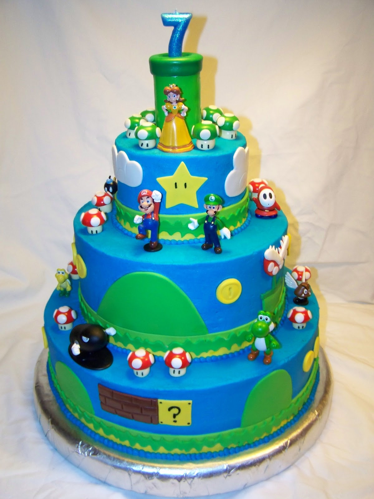 Super Mario Birthday Cake
 Cakes by Kristen H Super Mario Bros Cake