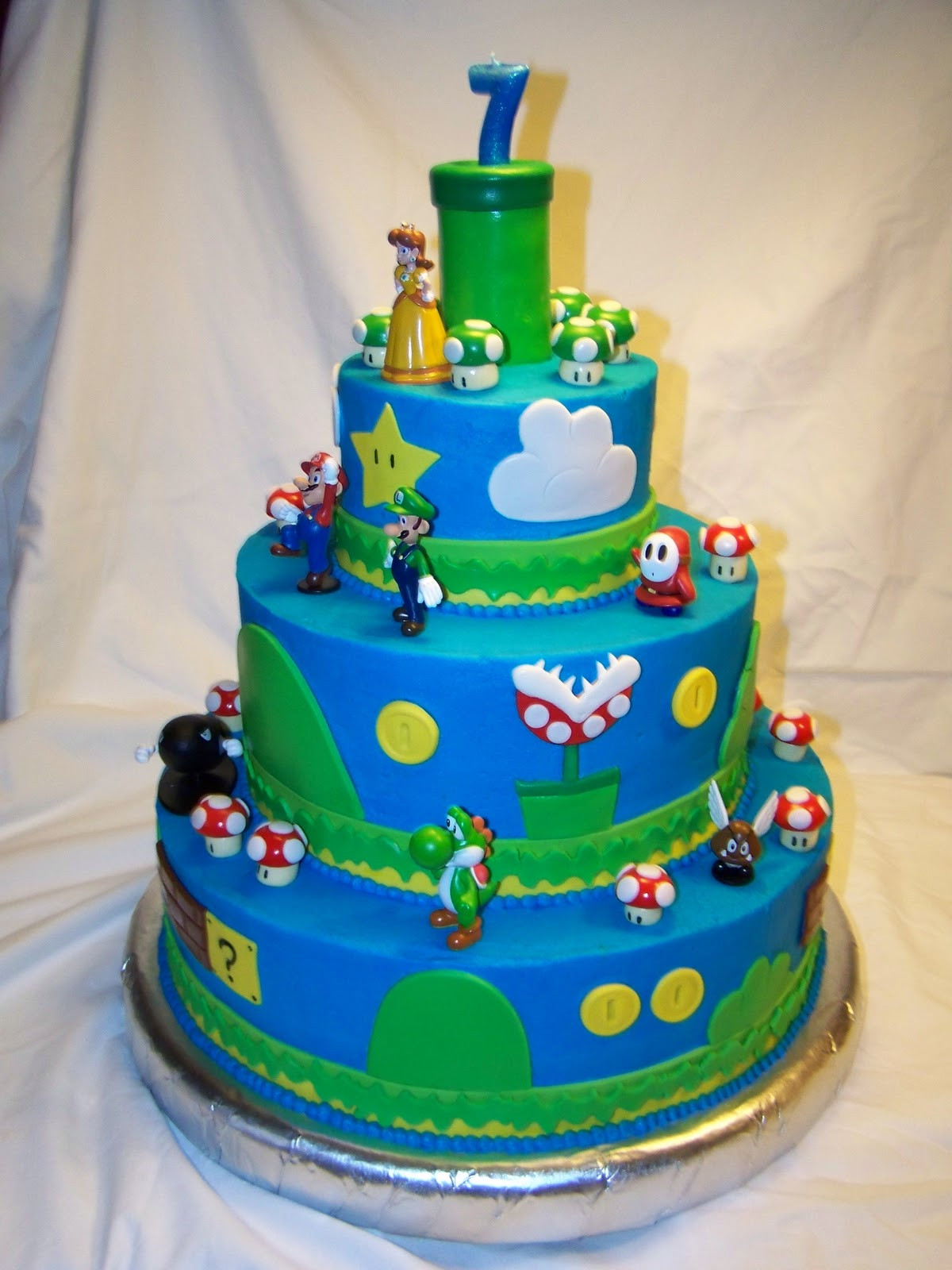 Super Mario Birthday Cake
 Cakes by Kristen H Super Mario Bros Cake
