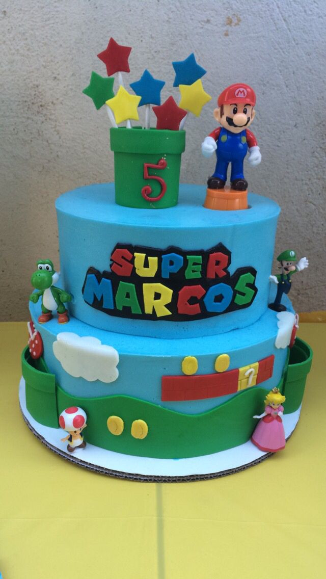 Super Mario Birthday Cake
 Super Mario birthday cake