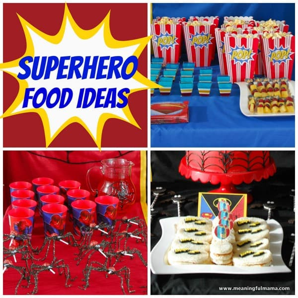 Superhero Party Food Ideas
 Superhero Party Food Ideas