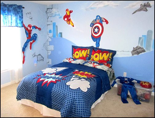 Superheroes Bedroom Decor
 Decorating theme bedrooms Maries Manor Superhero