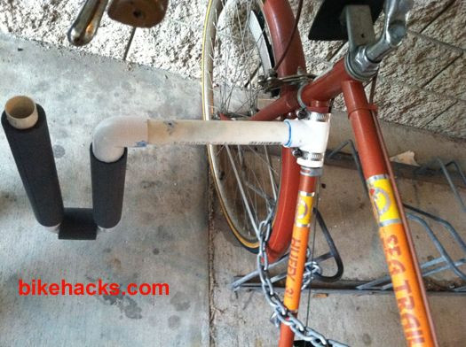 Surfboard Bike Rack DIY
 PVC surfboard rack for bike Want to modify this design