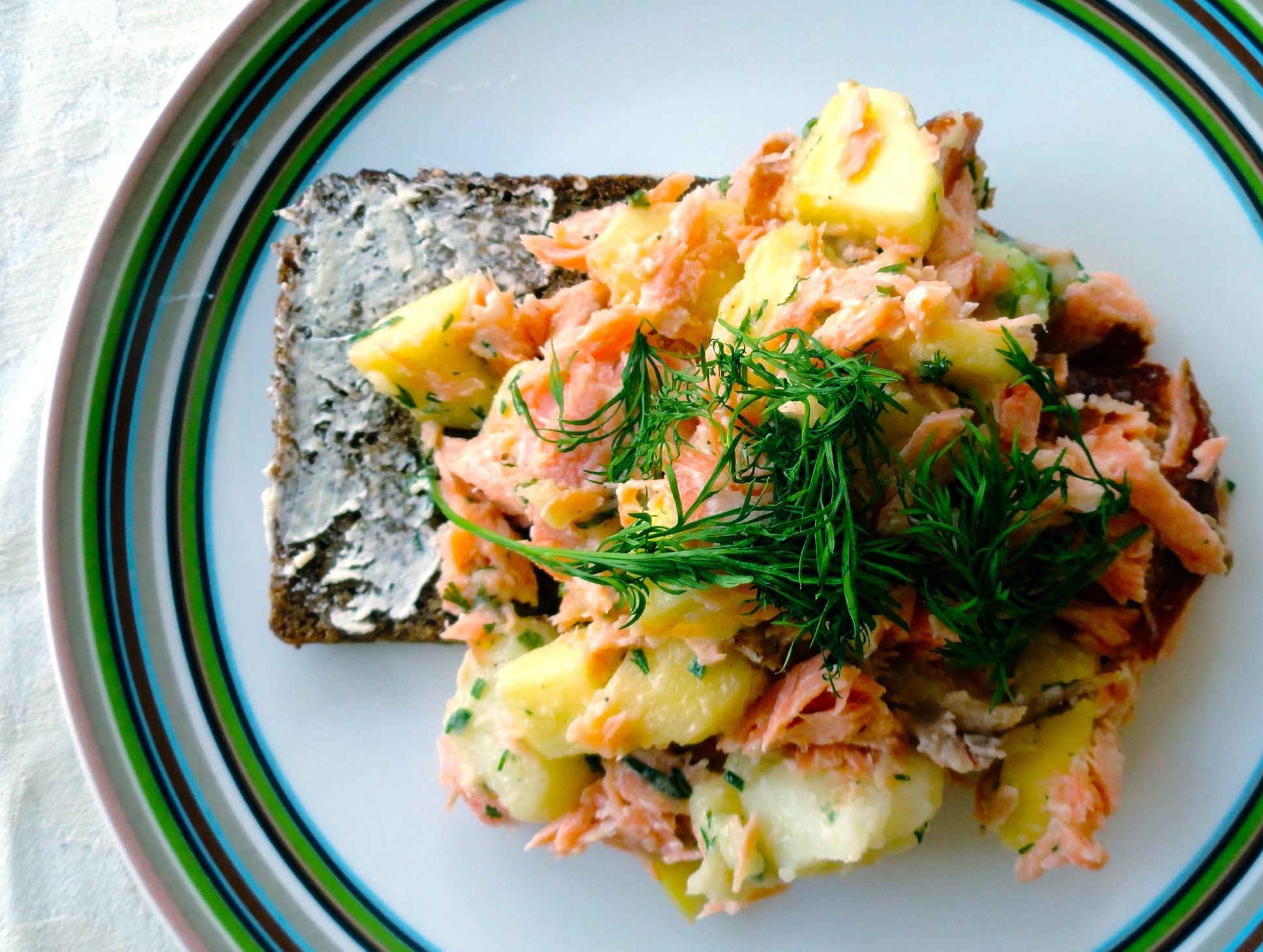 Swedish Fish Recipes
 Hot smoked salmon salad with apple and dill