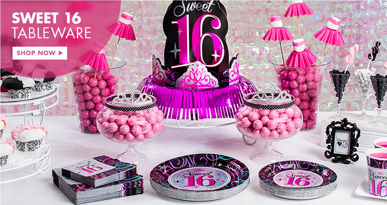 Sweet 16 Birthday Party Ideas For Girl
 16th Birthday Party Supplies Sweet 16 Party Ideas