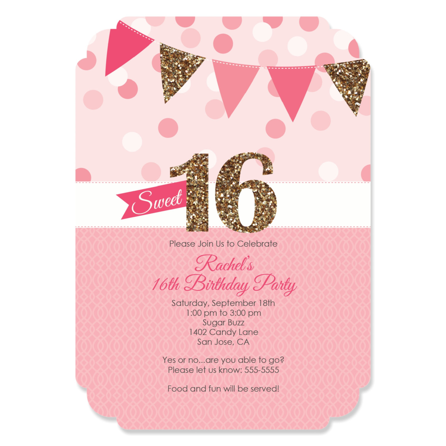 Sweet 16 Birthday Party Invitations
 Sweet 16 Birthday Invitations Personalized Birthday Party