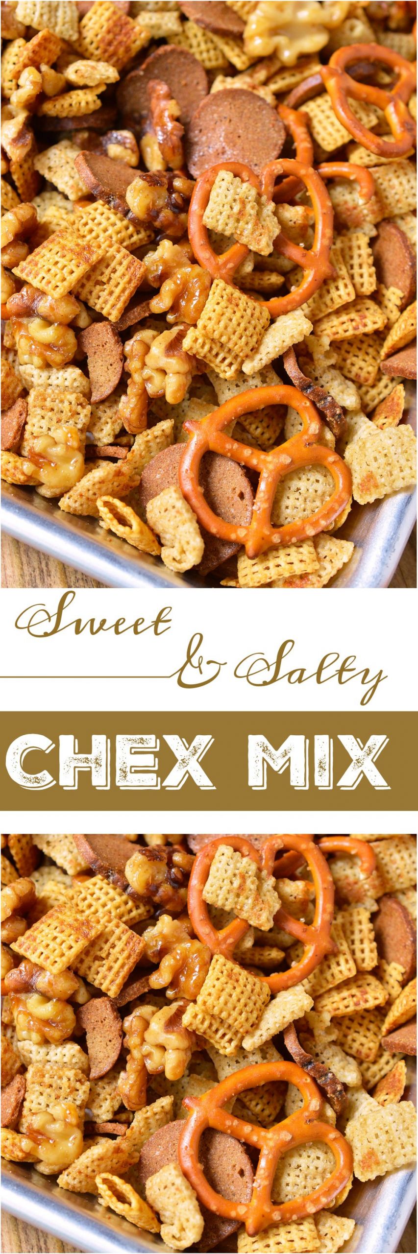 Sweet Snacks Recipes
 Sweet and Salty Chex Mix Recipe WonkyWonderful
