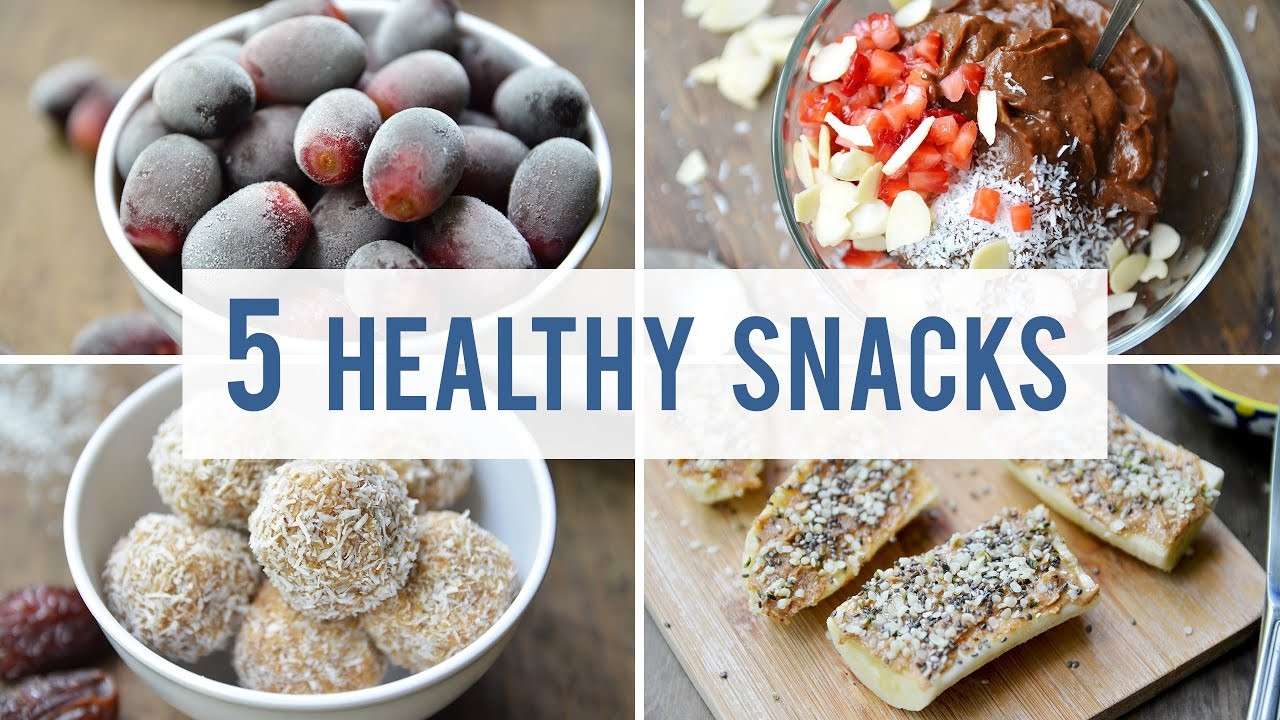 Sweet Snacks Recipes
 5 EASY HEALTHY SNACKS