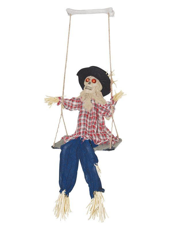 Swing Halloween Decoration
 Kicking Scarecrow on Swing Halloween Decorations for