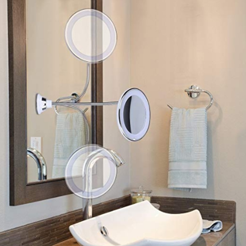 Swivel Bathroom Mirror
 Aliexpress Buy 360 Swivel 10x Magnifying Bright LED