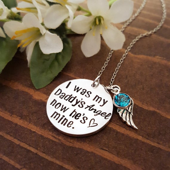Sympathy Gifts For Loss Of Father For Child
 Memorial Necklace For Loss A Father Memorial Necklace For