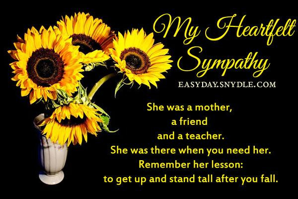 Sympathy Quotes For Loss Of Mother
 Sympathy Card Messages for Loss of Loved es Easyday