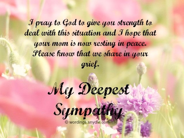 Sympathy Quotes For Loss Of Mother
 Sympathy Archives Wordings and Messages