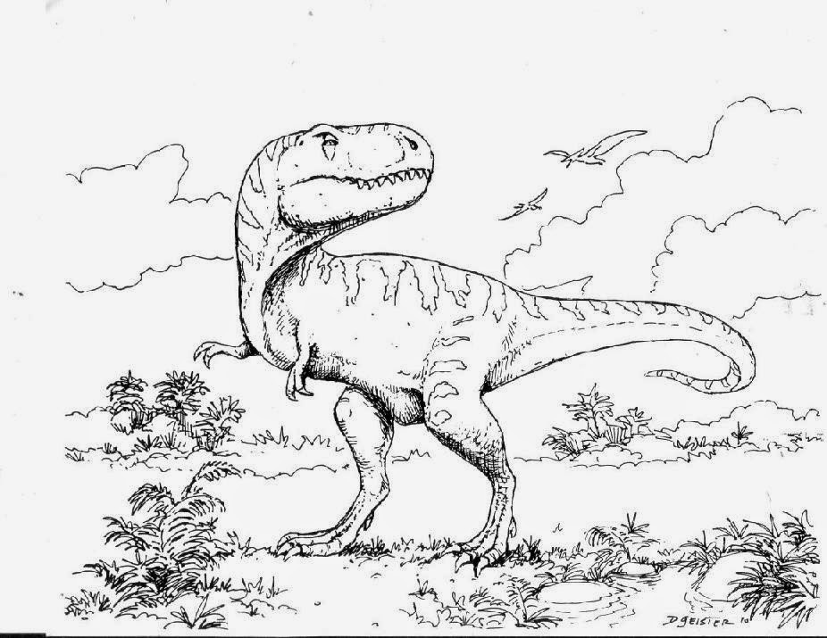 T Rex Printable Coloring Pages
 December 2014